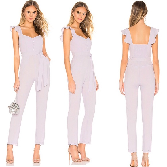 superdown Pants - Superdown Gloria Flutter Jumpsuit In Lavender